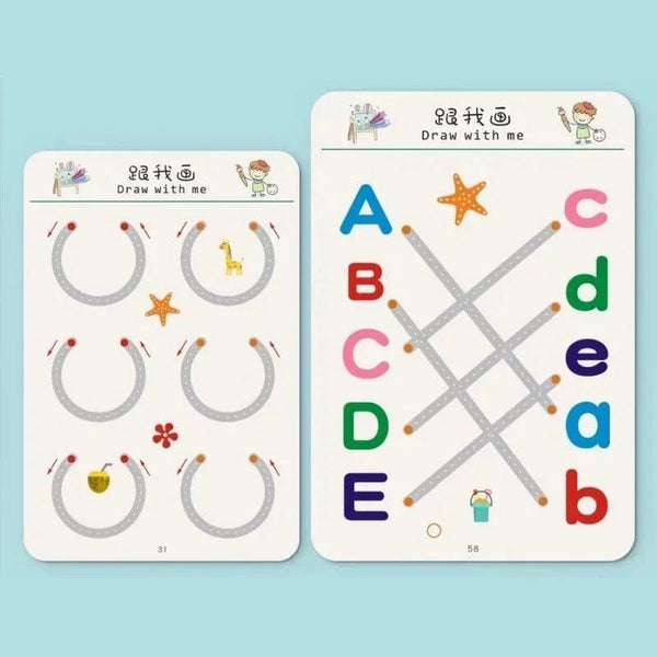 Planet Gates Magic Practice Copybook Control Training Book Reusable Magical Tracing Workbook Children Montessori Drawing Education Stationery