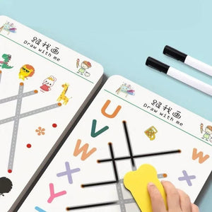 Planet Gates Magic Practice Copybook Control Training Book Reusable Magical Tracing Workbook Children Montessori Drawing Education Stationery
