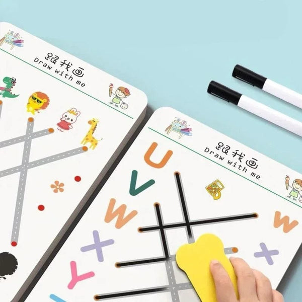 Planet Gates Magic Practice Copybook Control Training Book Reusable Magical Tracing Workbook Children Montessori Drawing Education Stationery