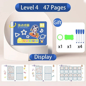 Planet Gates Magic Practice Copybook Control Training Book Reusable Magical Tracing Workbook Children Montessori Drawing Education Stationery