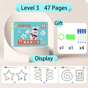 Planet Gates Magic Practice Copybook Control Training Book Reusable Magical Tracing Workbook Children Montessori Drawing Education Stationery