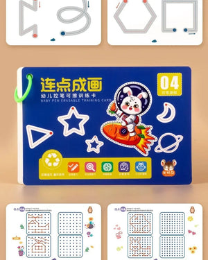 Planet Gates Magic Practice Copybook Control Training Book Reusable Magical Tracing Workbook Children Montessori Drawing Education Stationery
