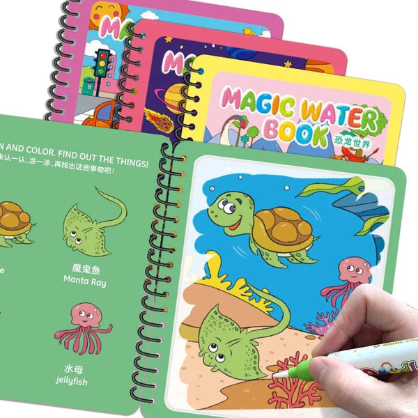 Planet Gates Magic Water Painting Book For Kids Baby Games Toys Montessori Coloring Books Baby Paint Educational Toys For Baby 1 2 3 Years