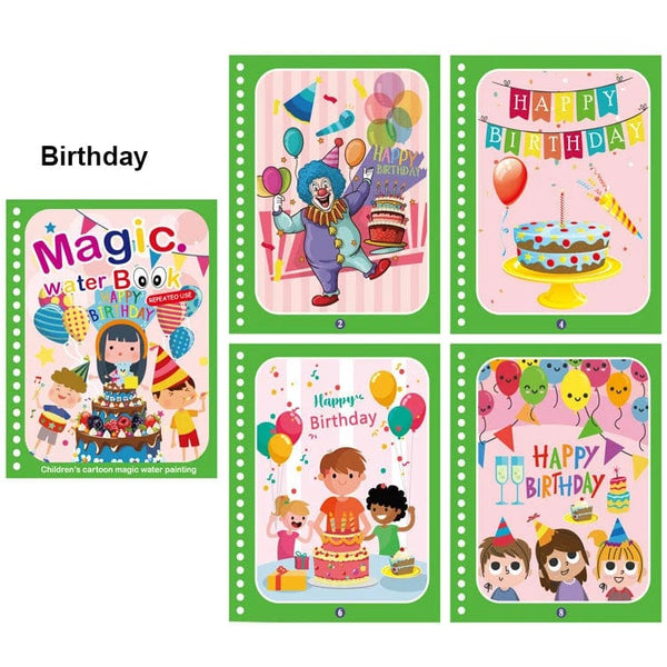 Planet Gates Magic Water Painting Book For Kids Baby Games Toys Montessori Coloring Books Baby Paint Educational Toys For Baby 1 2 3 Years