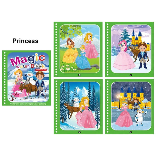 Planet Gates Magic Water Painting Book For Kids Baby Games Toys Montessori Coloring Books Baby Paint Educational Toys For Baby 1 2 3 Years