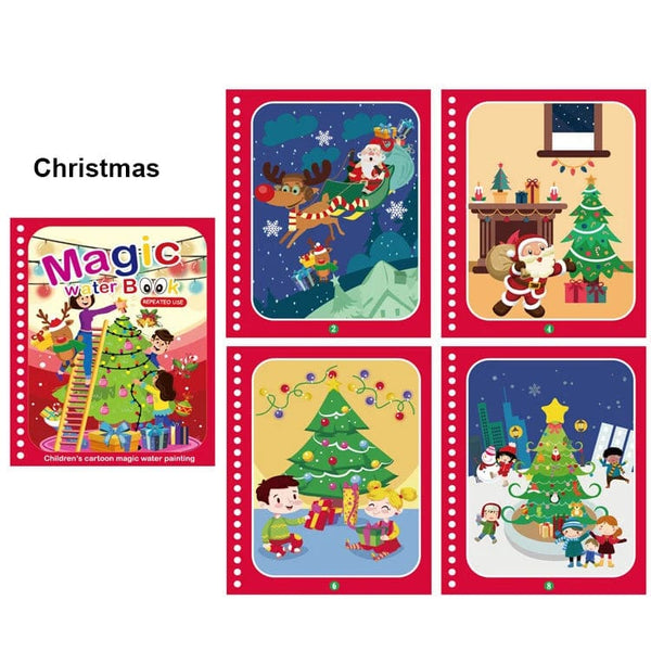 Planet Gates Magic Water Painting Book For Kids Baby Games Toys Montessori Coloring Books Baby Paint Educational Toys For Baby 1 2 3 Years
