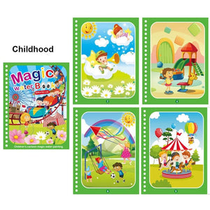 Planet Gates Magic Water Painting Book For Kids Baby Games Toys Montessori Coloring Books Baby Paint Educational Toys For Baby 1 2 3 Years