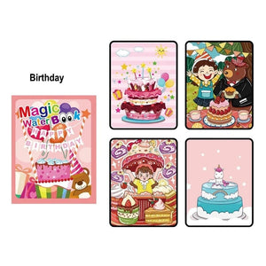 Planet Gates Magic Water Painting Book For Kids Baby Games Toys Montessori Coloring Books Baby Paint Educational Toys For Baby 1 2 3 Years