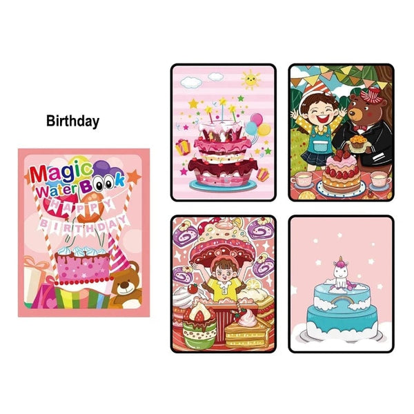 Planet Gates Magic Water Painting Book For Kids Baby Games Toys Montessori Coloring Books Baby Paint Educational Toys For Baby 1 2 3 Years