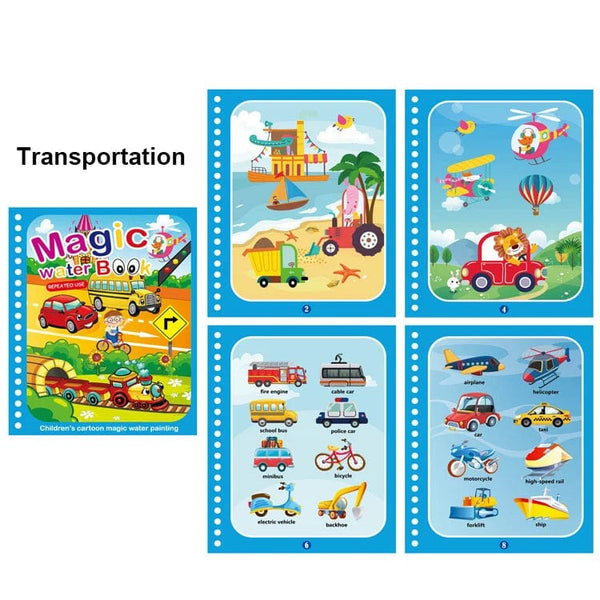Planet Gates Magic Water Painting Book For Kids Baby Games Toys Montessori Coloring Books Baby Paint Educational Toys For Baby 1 2 3 Years