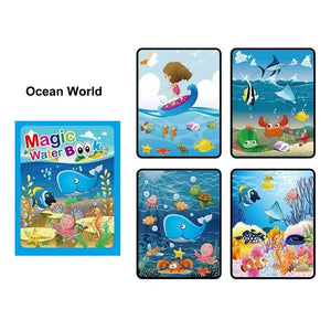 Planet Gates Magic Water Painting Book For Kids Baby Games Toys Montessori Coloring Books Baby Paint Educational Toys For Baby 1 2 3 Years