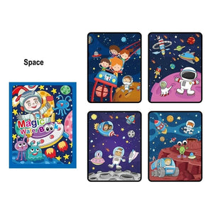Planet Gates Magic Water Painting Book For Kids Baby Games Toys Montessori Coloring Books Baby Paint Educational Toys For Baby 1 2 3 Years