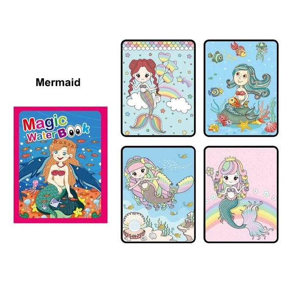 Planet Gates Magic Water Painting Book For Kids Baby Games Toys Montessori Coloring Books Baby Paint Educational Toys For Baby 1 2 3 Years