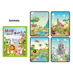 Planet Gates Magic Water Painting Book For Kids Baby Games Toys Montessori Coloring Books Baby Paint Educational Toys For Baby 1 2 3 Years