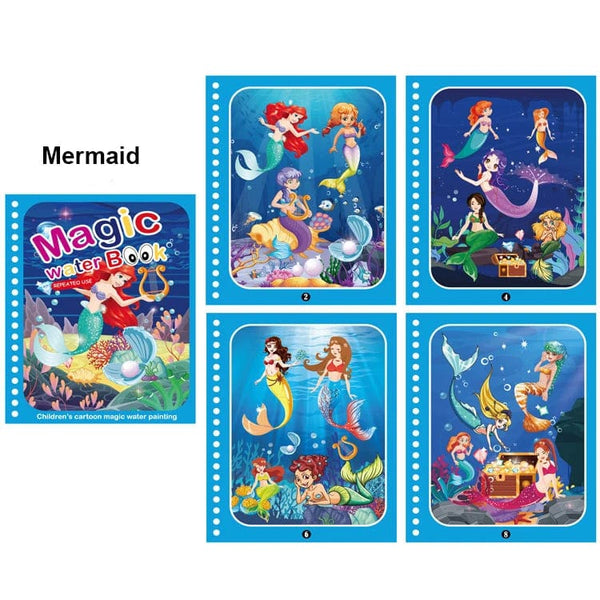 Planet Gates Magic Water Painting Book For Kids Baby Games Toys Montessori Coloring Books Baby Paint Educational Toys For Baby 1 2 3 Years