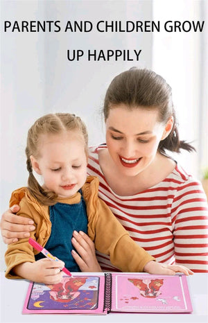 Planet Gates Magic Water Painting Book For Kids Baby Games Toys Montessori Coloring Books Baby Paint Educational Toys For Baby 1 2 3 Years