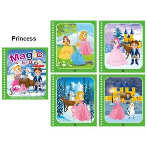 Planet Gates Magic Water Painting Book For Kids Baby Games Toys Montessori Coloring Books Baby Paint Educational Toys For Baby 1 2 3 Years