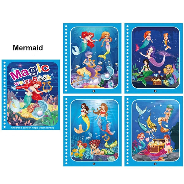 Planet Gates Magic Water Painting Book For Kids Baby Games Toys Montessori Coloring Books Baby Paint Educational Toys For Baby 1 2 3 Years