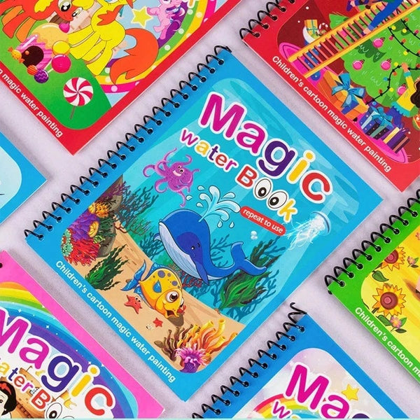 Planet Gates Magic Water Painting Book For Kids Baby Games Toys Montessori Coloring Books Baby Paint Educational Toys For Baby 1 2 3 Years