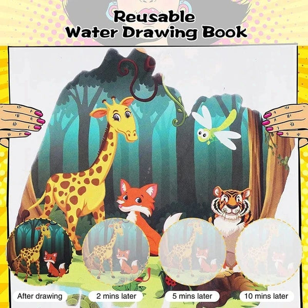 Planet Gates Magic Water Painting Book For Kids Baby Games Toys Montessori Coloring Books Baby Paint Educational Toys For Baby 1 2 3 Years
