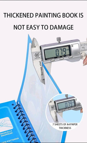 Planet Gates Magical Book Water Drawing Montessori Toys Reusable Coloring Book Magic Water Drawing Book Sensory Early Education for Children