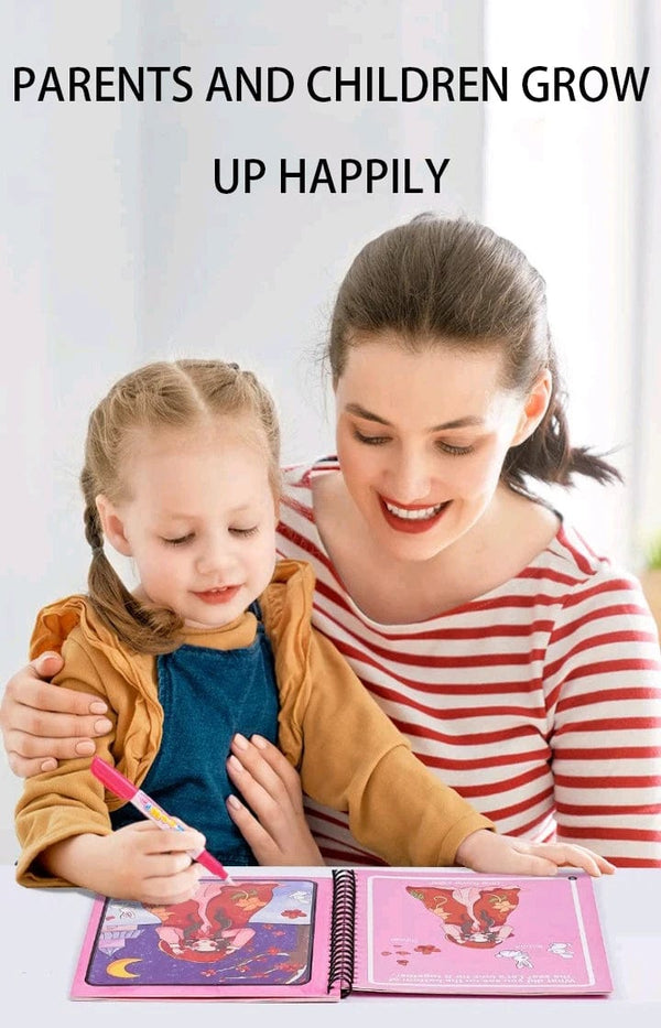 Planet Gates Magical Book Water Drawing Montessori Toys Reusable Coloring Book Magic Water Drawing Book Sensory Early Education for Children