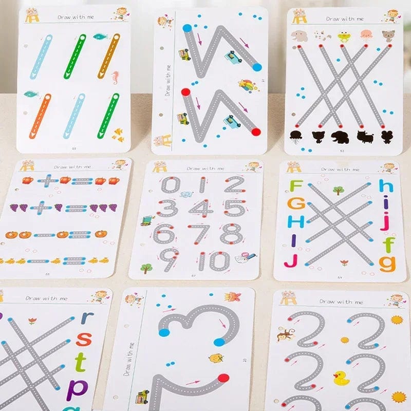 Planet Gates Magical Tracing Workbook Control Training Book Reusable Magic Practice Copybook Children Montessori Drawing Education Stationery
