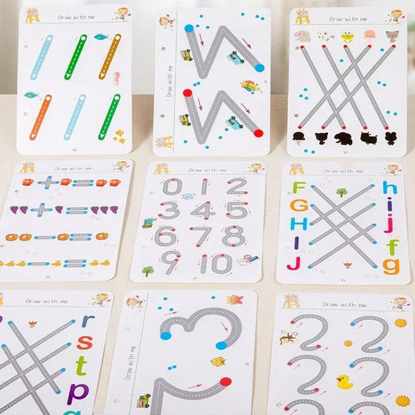 Planet Gates Magical Tracing Workbook Control Training Book Reusable Magic Practice Copybook Children Montessori Drawing Education Stationery