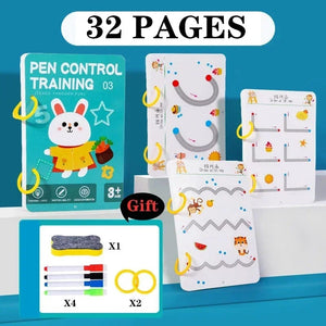 Planet Gates Magical Tracing Workbook Control Training Book Reusable Magic Practice Copybook Children Montessori Drawing Education Stationery
