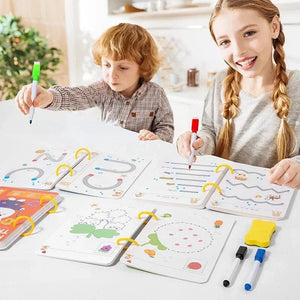 Planet Gates Magical Tracing Workbook Control Training Book Reusable Magic Practice Copybook Children Montessori Drawing Education Stationery