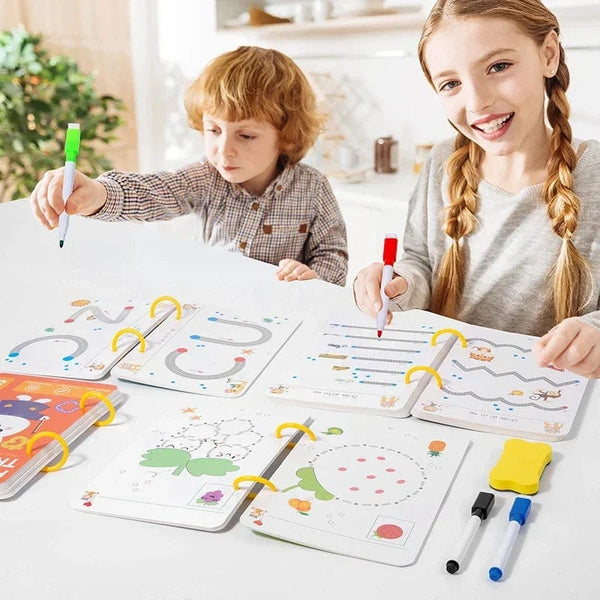 Planet Gates Magical Tracing Workbook Control Training Book Reusable Magic Practice Copybook Children Montessori Drawing Education Stationery