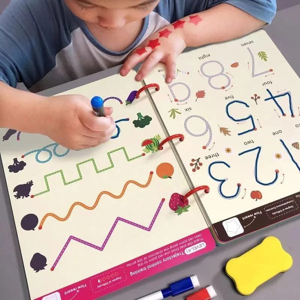 Planet Gates Magical Tracing Workbook Control Training Book Reusable Magic Practice Copybook Children Montessori Drawing Education Stationery