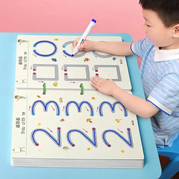Planet Gates Magical Tracing Workbook Control Training Book Reusable Magic Practice Copybook Children Montessori Drawing Education Stationery