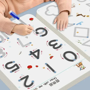 Planet Gates Magical Tracing Workbook Educational Montessori Books for Children Pen Control Training Reusable Calligraphy Copybook for Kids