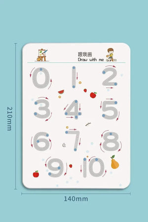 Planet Gates Magical Tracing Workbook Educational Montessori Books for Children Pen Control Training Reusable Calligraphy Copybook for Kids