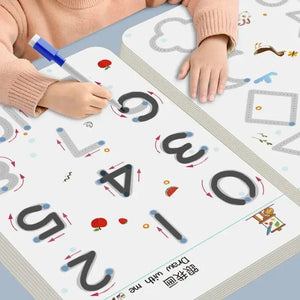 Planet Gates Magical Tracing Workbook Educational Montessori Books for Children Pen Control Training Reusable Calligraphy Copybook for Kids