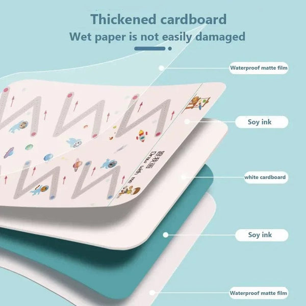 Planet Gates Magical Tracing Workbook Montessori Books for Children Pen Control Training Reusable Calligraphy Copybook for Kids Educational