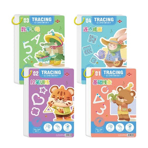 Planet Gates Magical Tracing Workbook Montessori Books for Children Pen Control Training Reusable Calligraphy Copybook for Kids Educational