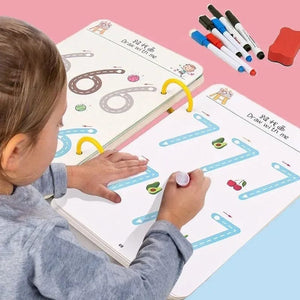 Planet Gates Magical Tracing Workbook Montessori Books for Children Pen Control Training Reusable Calligraphy Copybook for Kids Educational