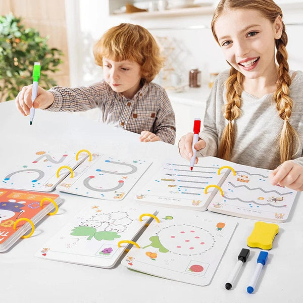 Planet Gates Magical Tracing Workbook Montessori Pen Control Training Book Reusable Magic Practice Copybook Children Drawing Education Books