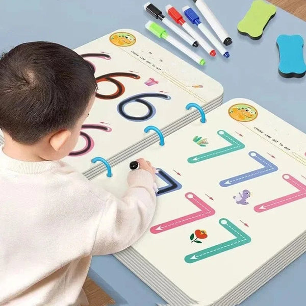 Planet Gates Magical Tracing Workbook Montessori Pen Control Training Book Reusable Magic Practice Copybook Children Drawing Education Books