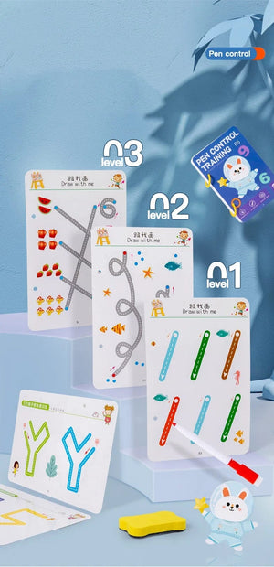 Planet Gates Magical Tracing Workbook Montessori Pen Control Training Book Reusable Magic Practice Copybook Children Drawing Education Books