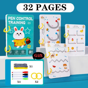 Planet Gates Magical Tracing Workbook Montessori Pen Control Training Book Reusable Magic Practice Copybook Children Drawing Education Books