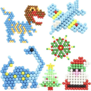 Planet Gates Magical Water Mist Magic Beads Making perlen tool Child Handmade DIY Making Water Sticky Pegboard Beads Boys Tool Girl Puzzle To