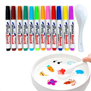 Planet Gates Magical Water Paint Pen Floating Ink Pen for Kids Colorful Doodle Water Pen Brushes Children Montessori Early Education Toys