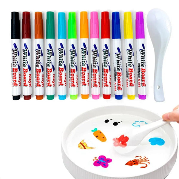 Planet Gates Magical Water Paint Pen Floating Ink Pen for Kids Colorful Doodle Water Pen Brushes Children Montessori Early Education Toys