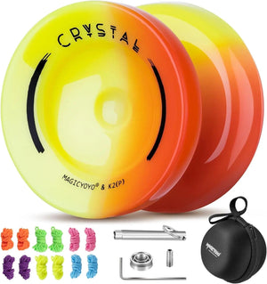 Planet Gates MAGICYOYO Crystal Yoyo K2, Professional Responsive Yoyo for Kids Beginners, Dual Purpose Yo-Yo for Advanced + Unresponsive Yo Yo