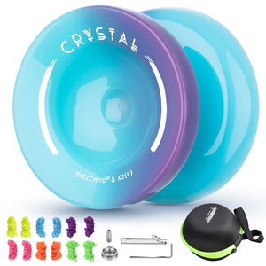 Planet Gates MAGICYOYO Crystal Yoyo K2, Professional Responsive Yoyo for Kids Beginners, Dual Purpose Yo-Yo for Advanced + Unresponsive Yo Yo