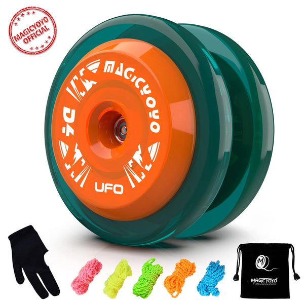 Planet Gates MAGICYOYO D4 UFO Responsive Yoyo, Professional Looping Yo Yo for Kits Beginner, Plastic Yo-Yo Great for 2A Tricks