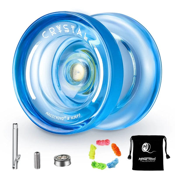 Planet Gates MAGICYOYO Responsive Crystal YoYo K2, Plastic Yo Yo for Kids, Beginner Replacement Unresponsive Bearing for Advancer